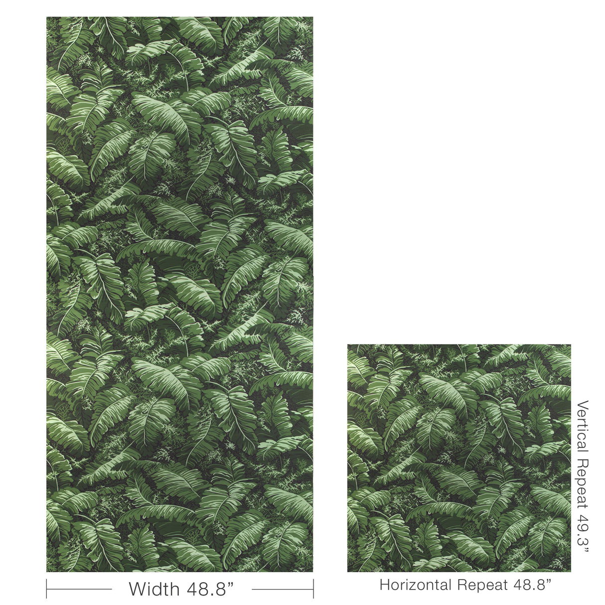 Brunschwig & Fils FEUILLES DE BANANIER LEAF Wallpaper