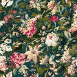 Clarke & Clarke LILUM PEACOCK WP Wallpaper