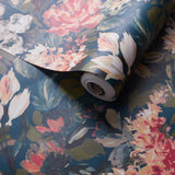 Clarke & Clarke LILUM PEACOCK WP Wallpaper