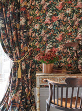 Clarke & Clarke LILUM RUSSET NOIR WP Wallpaper