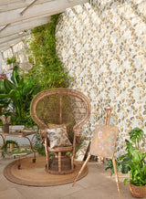 Clarke & Clarke NORTHIA PEWTER GOLD WP Wallpaper