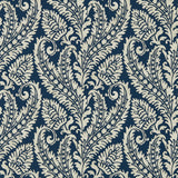 Clarke & Clarke REGALE DENIM WP Wallpaper