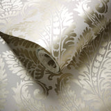 Clarke & Clarke REGALE GILVER IVORY WP Wallpaper
