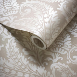 Clarke & Clarke REGALE IVORY MOCHA WP Wallpaper