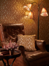 Clarke & Clarke REGALE RUSSET GILVER WP Wallpaper
