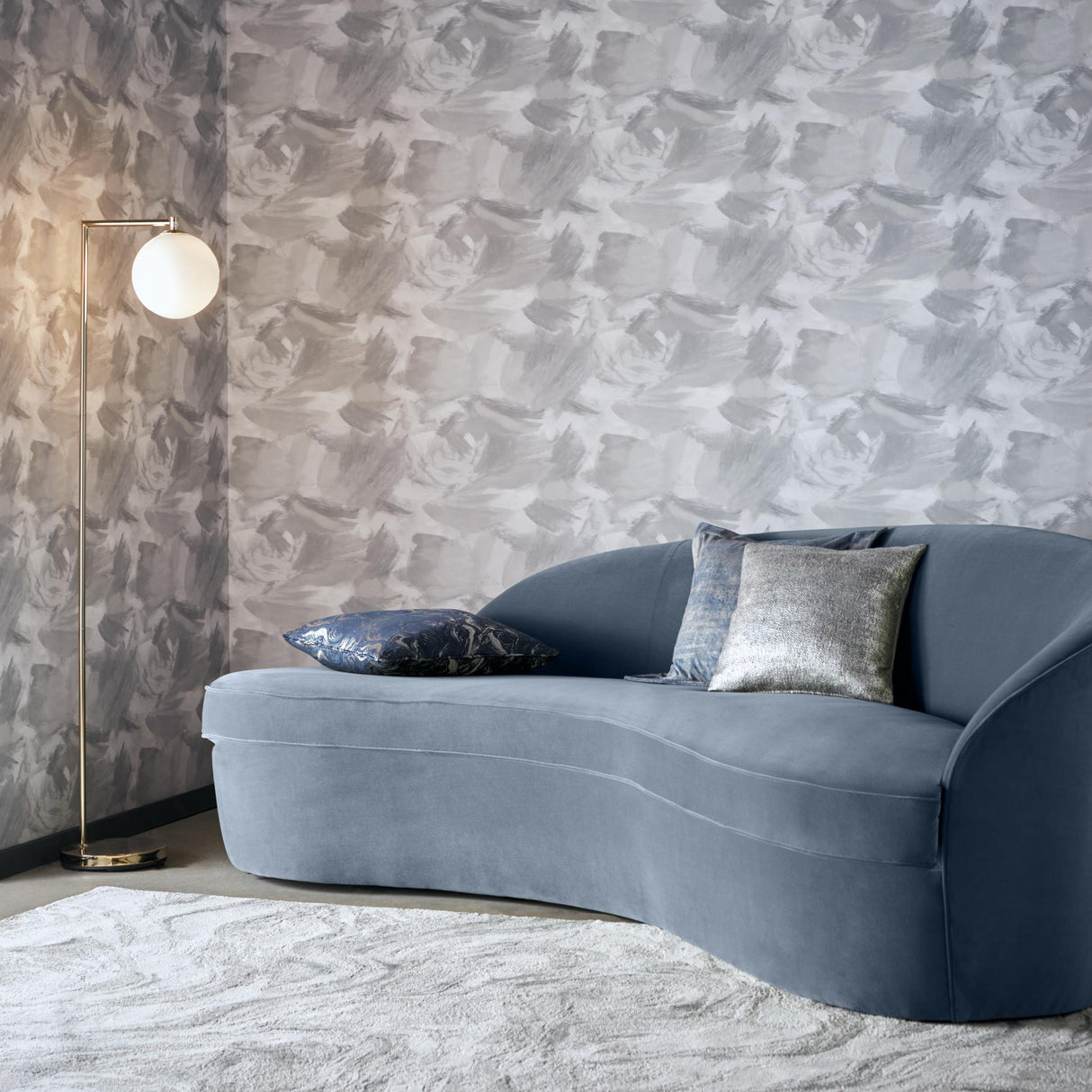 Clarke & Clarke ASTRATTO DOVE WP Wallpaper