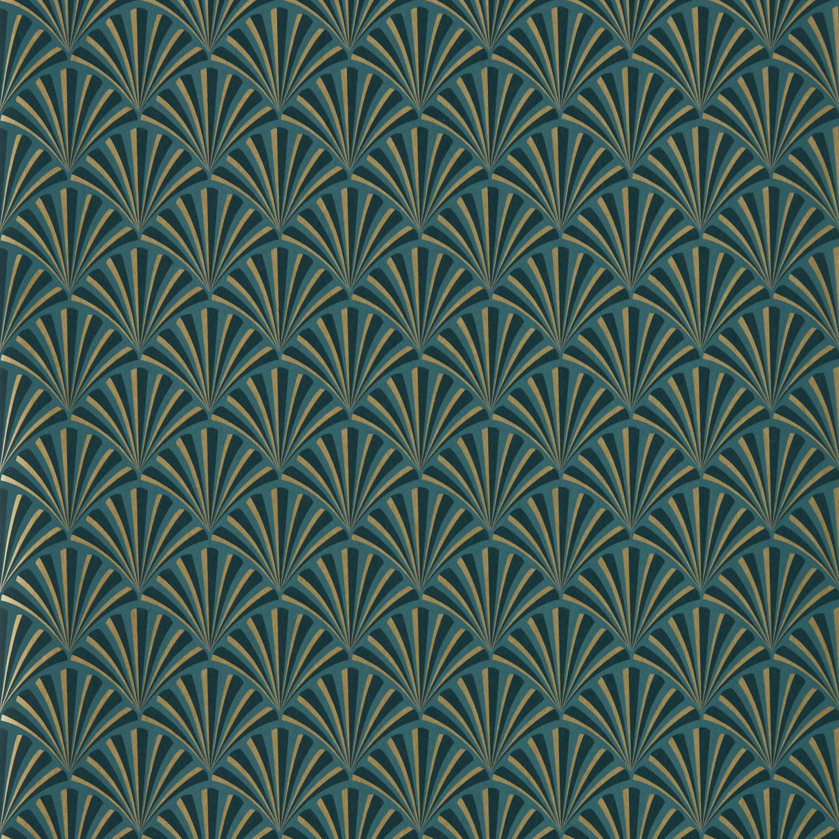 Clarke & Clarke CHRYSLER TEAL WP Wallpaper