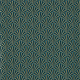 Clarke & Clarke CHRYSLER TEAL WP Wallpaper