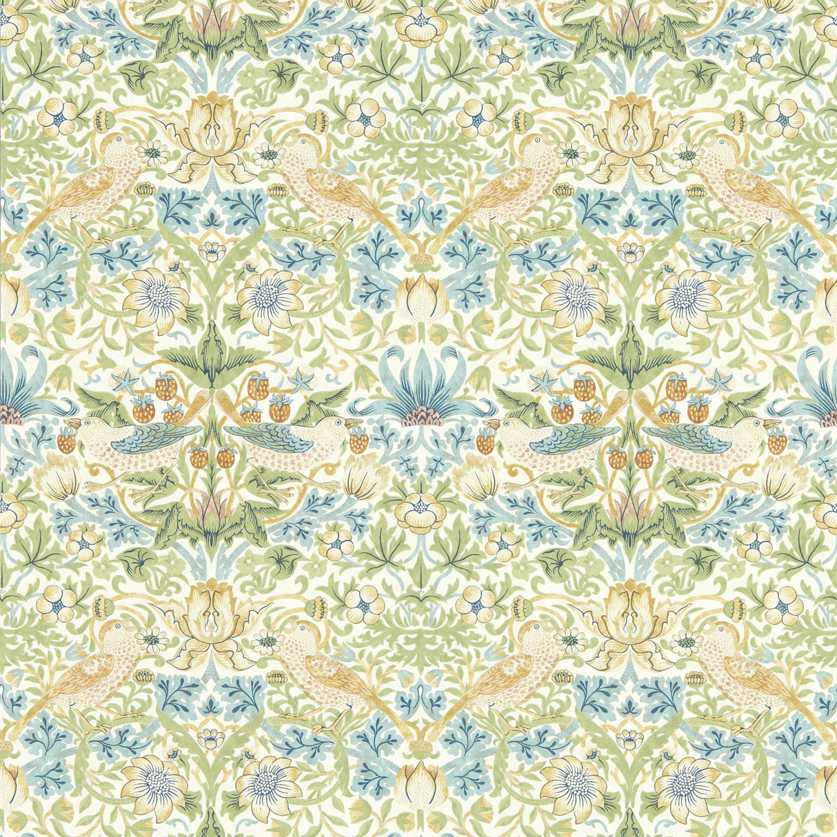 Clarke & Clarke STRAWBERRY THIEF APPLE WP Wallpaper