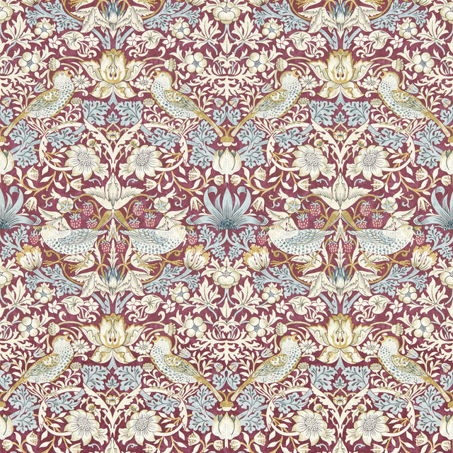 Clarke & Clarke STRAWBERRY THIEF PLUM WP Wallpaper