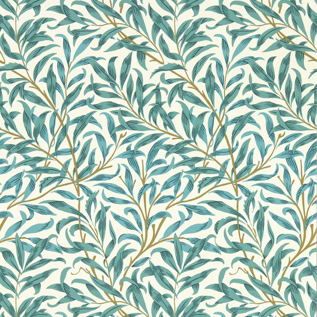 Clarke & Clarke WILLOW BOUGHS TEAL WP Wallpaper