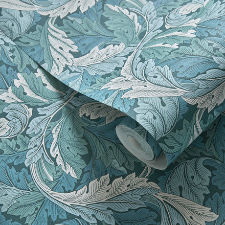 Clarke & Clarke ACANTHUS WP TEAL Wallpaper