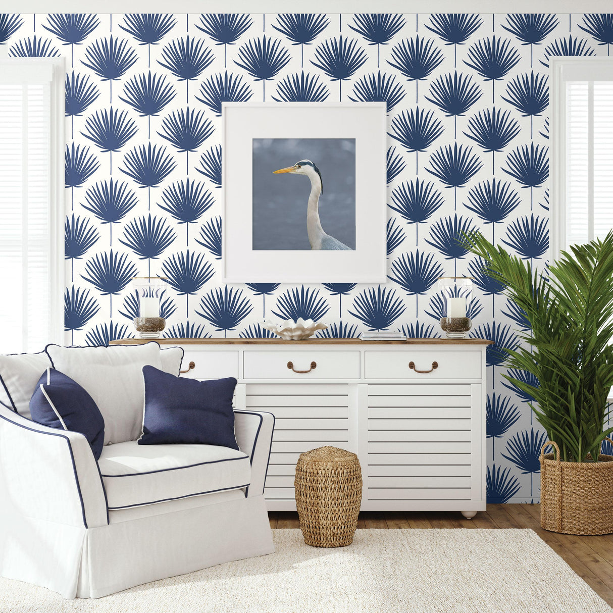 Winfield Thybony SHORE FRONT AZURE Wallpaper