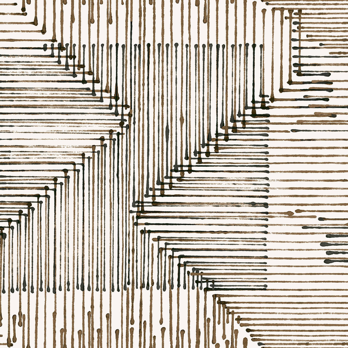 Winfield Thybony WALKER WEAVE DOUBLE ESPRESSOP Wallpaper