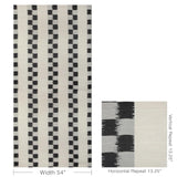 Donghia JUST CHECKING CHARCOAL Upholstery Fabric