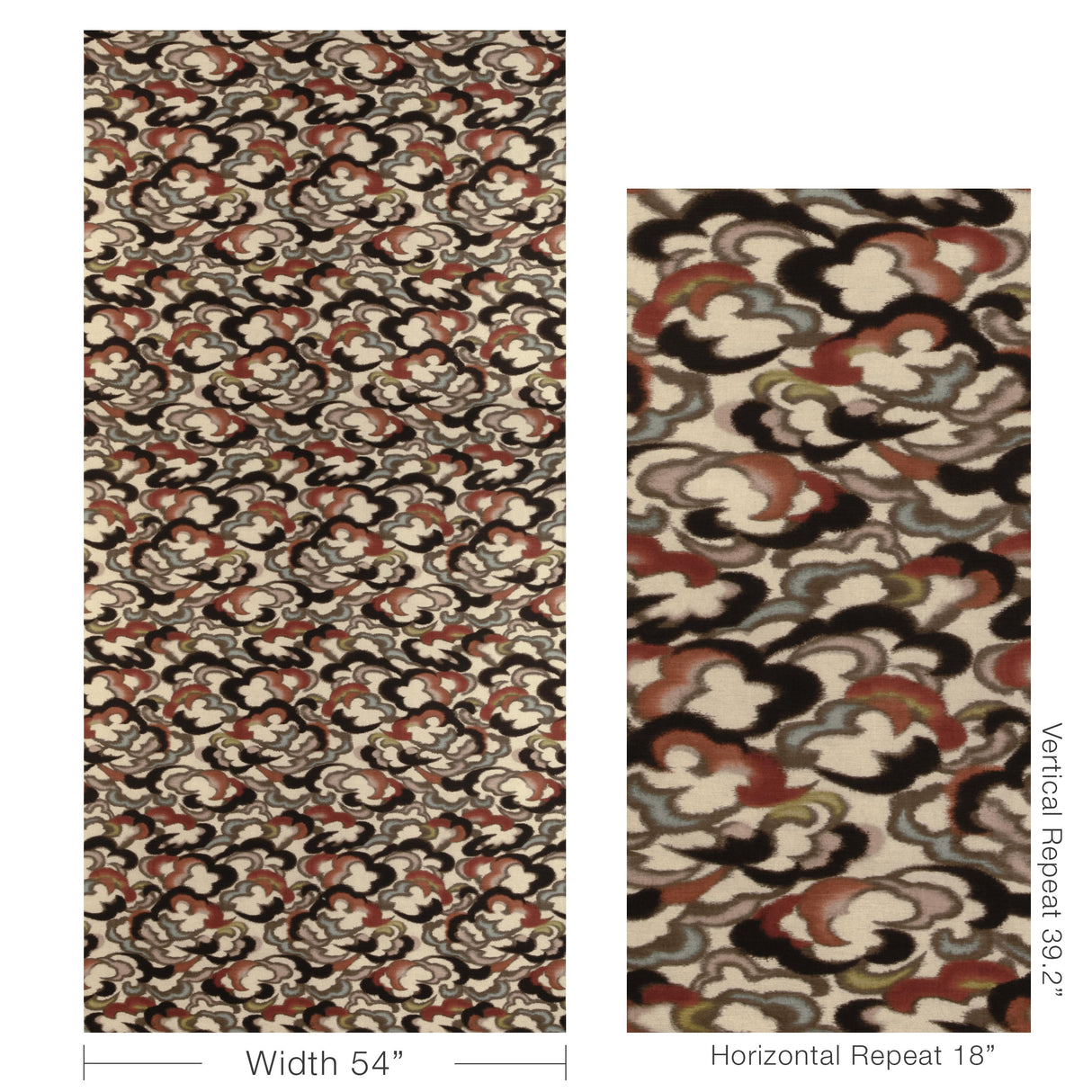 Brunschwig & Fils STRATUS PRINT CLAY/MULTI Fabric