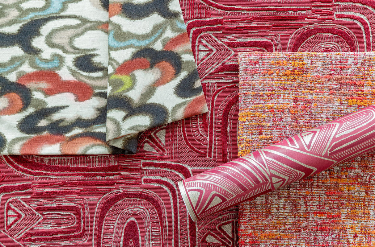 Brunschwig & Fils STRATUS PRINT CLAY/MULTI Fabric