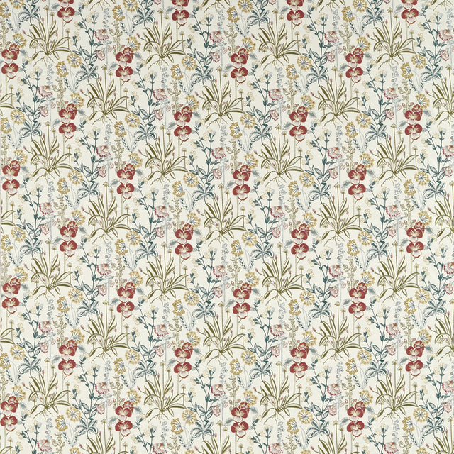 Clarke & Clarke ELMSDALE JACQUARD FOREST/LINEN Drapery Fabric