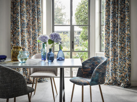 Clarke & Clarke HILLCREST VELVET TEAL/SPICE Upholstery Fabric