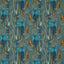 Clarke & Clarke HILLCREST VELVET TEAL/SPICE Upholstery Fabric