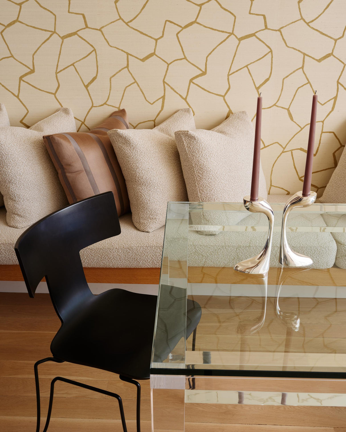 Donghia W-BARK CLOTH GOLD Wallpaper