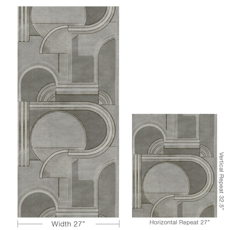 Donghia METROPOLIS SILVER Wallpaper