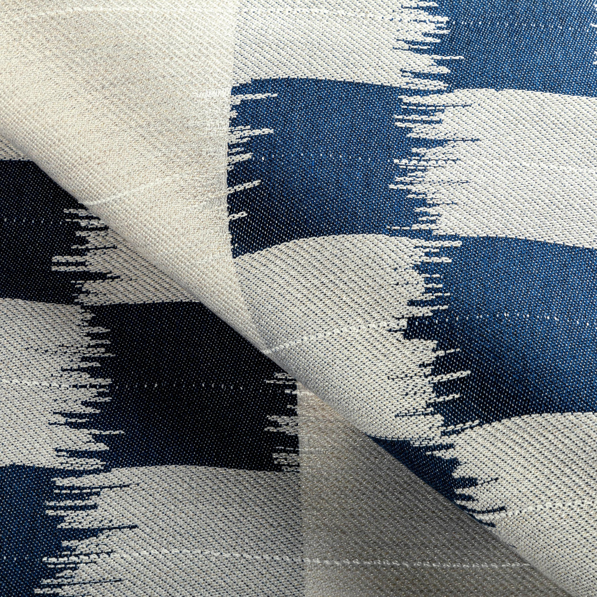 Donghia JUST CHECKING INDIGO Upholstery Fabric