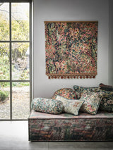 Clarke & Clarke AUBREY VELVET FOREST/RASPBERRY Upholstery Fabric