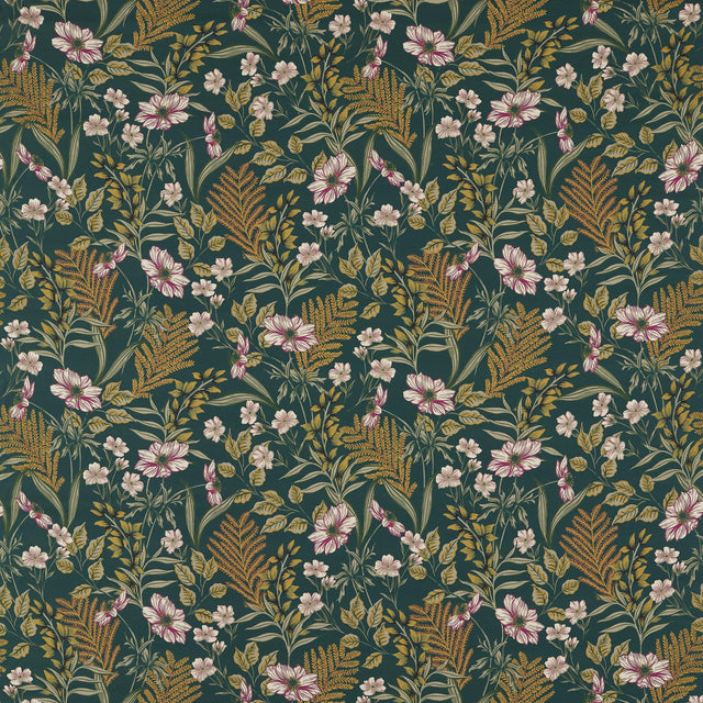 Clarke & Clarke HAZELBURY LINEN FOREST Fabric