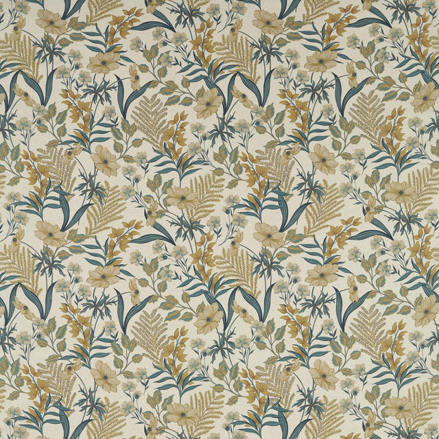 Clarke & Clarke HAZELBURY LINEN OCHRE Fabric