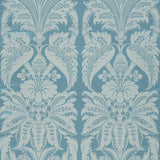 Zoffany Clandon Damask Wedgwood Blue Fabric