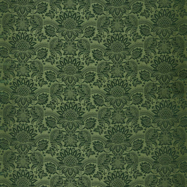 Zoffany Pomegranate Brocatelle Huntsman Green Fabric