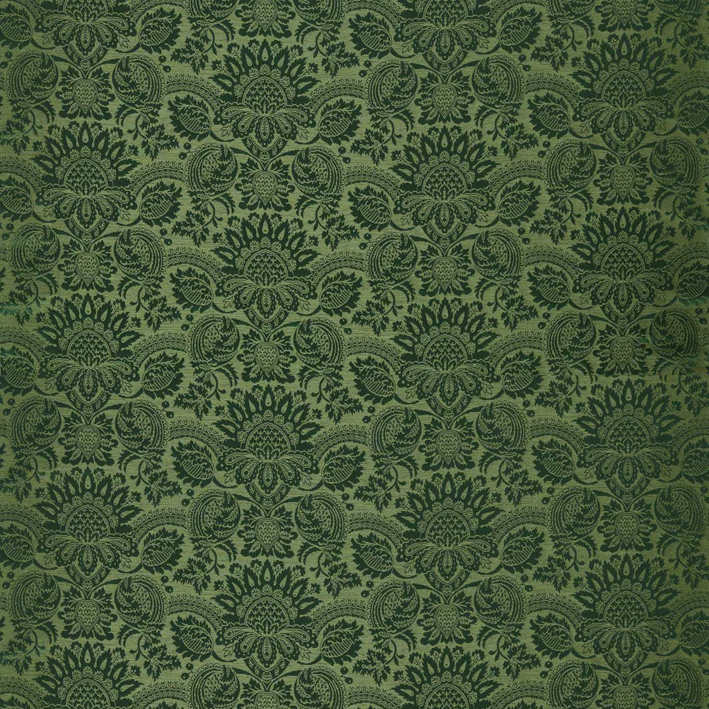 Zoffany Huntsman Green Suffolk Damasks & Stripes Fabric