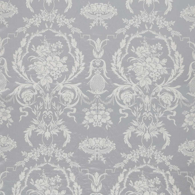 Zoffany Arabesque Silk Quartz Grey Fabric