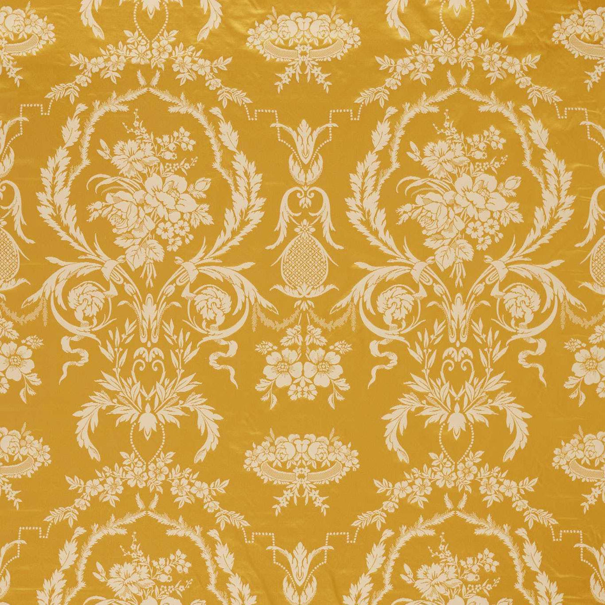 Zoffany Arabesque Silk Tigers Eye Fabric