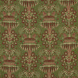 Zoffany Long Gallery Brocade Olivine/Russet Fabric
