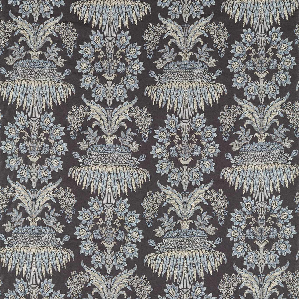Zoffany Quartz Grey/Rose Suffolk Damasks & Stripes Fabric