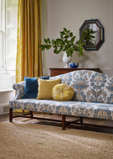 Zoffany Quartz Grey/Rose Suffolk Damasks & Stripes Fabric