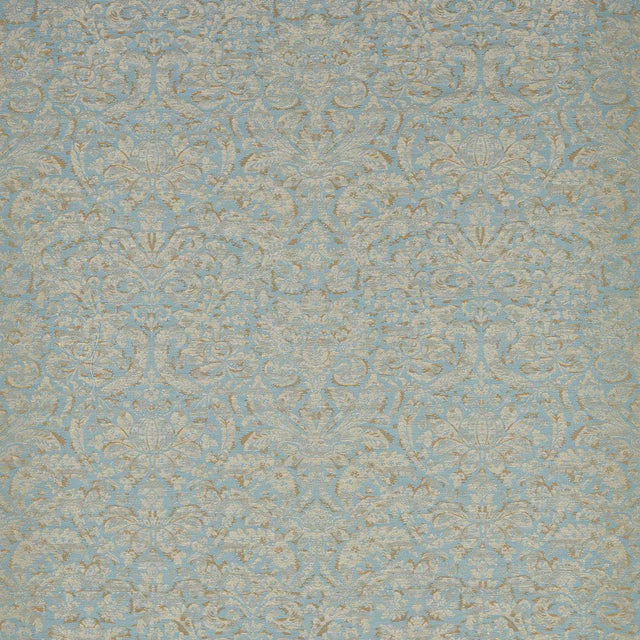 Zoffany Knole Damask Stockholm Blue Fabric