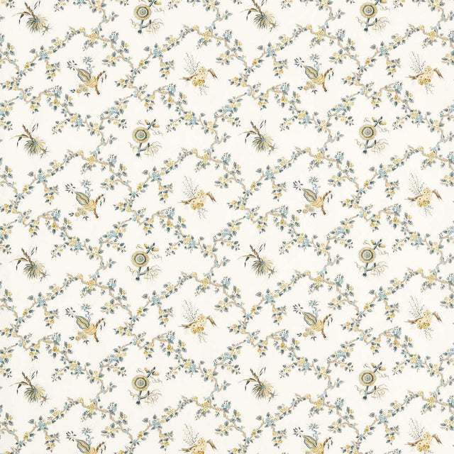 Sanderson Trelliage Chamomile/Chalk Fabric