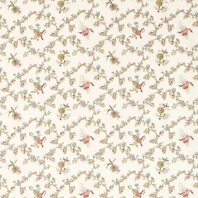 Sanderson Trelliage Raspberry/Stone Fabric