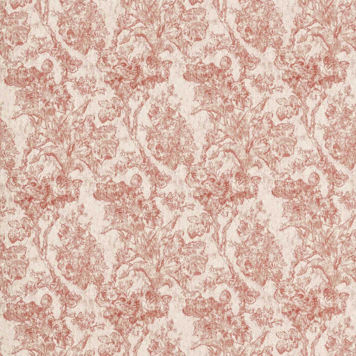 Sanderson Fringed Tulip Toile Putty Fabric