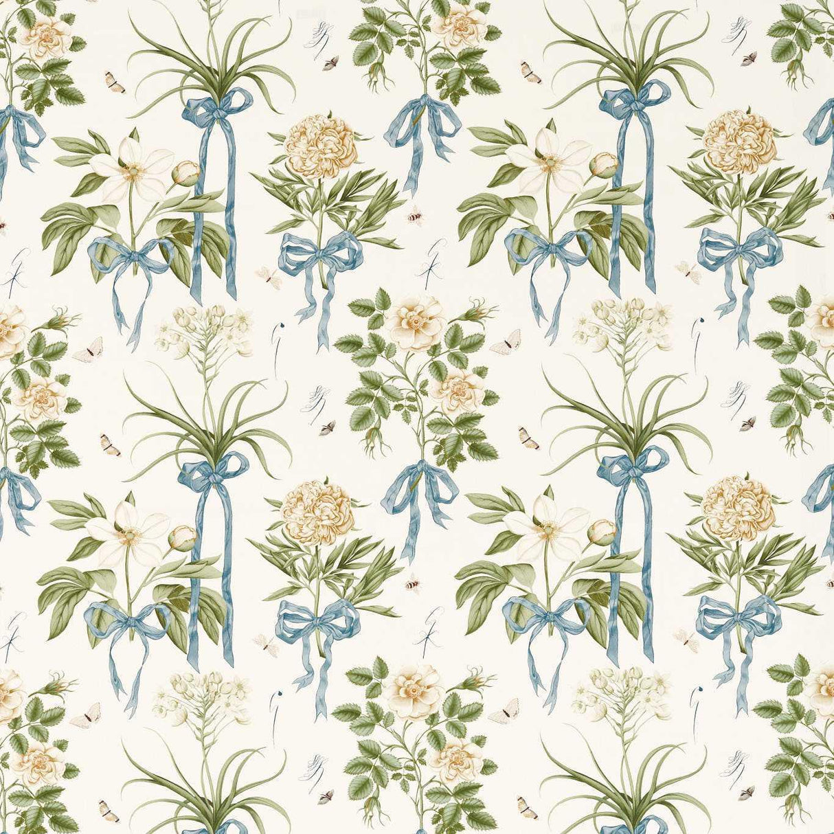 Sanderson Cupid`s Beau Quince/Chalk Fabric