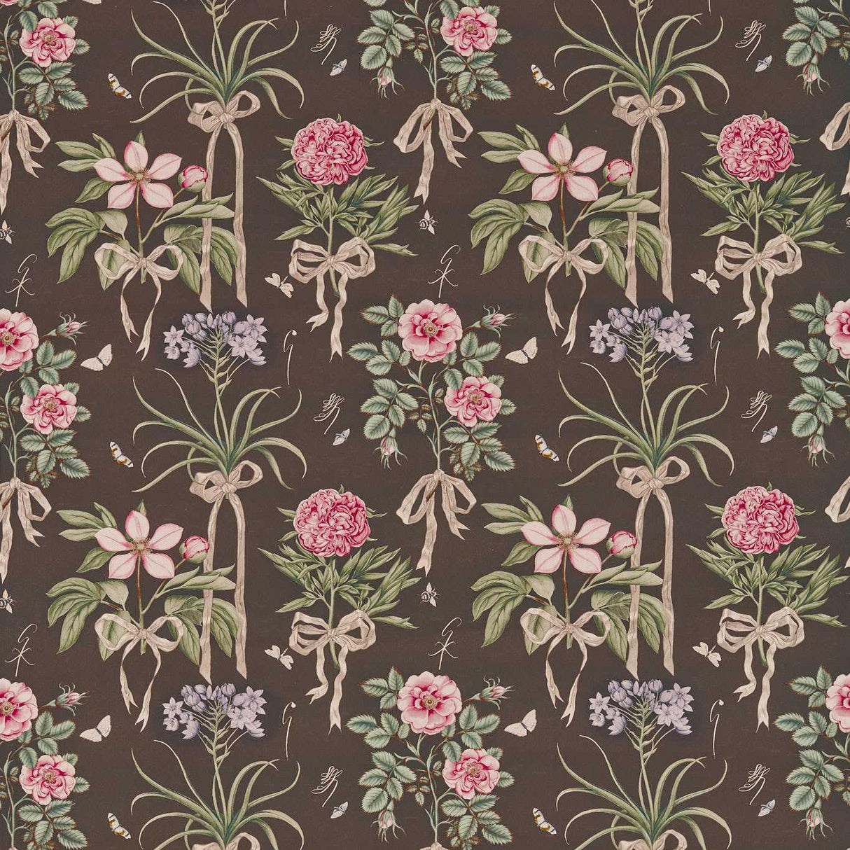 Sanderson Cupid`s Beau Morel/Mantle Fabric