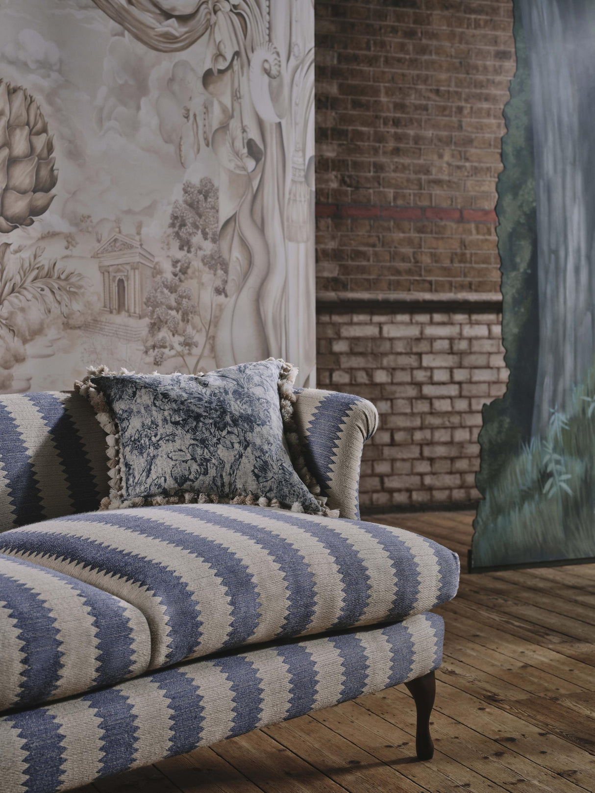 Sanderson Woad SANDERSON X GILES DEACON FABRICS Fabric