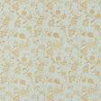 Sanderson Mydsomer Pickings Smog Blue/Lame Gold Fabric