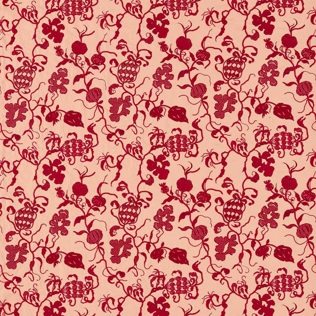 Sanderson Mydsomer Pickings Conch/Madder Fabric