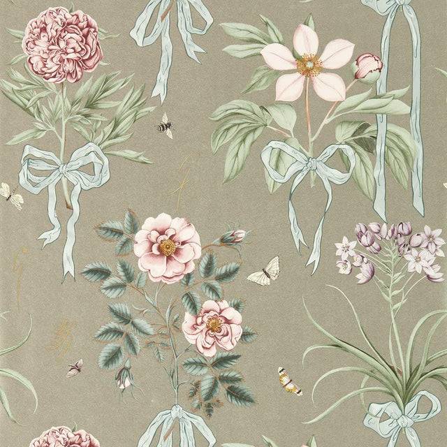 Sanderson Cupid`s Beau Florin/Madder Wallpaper