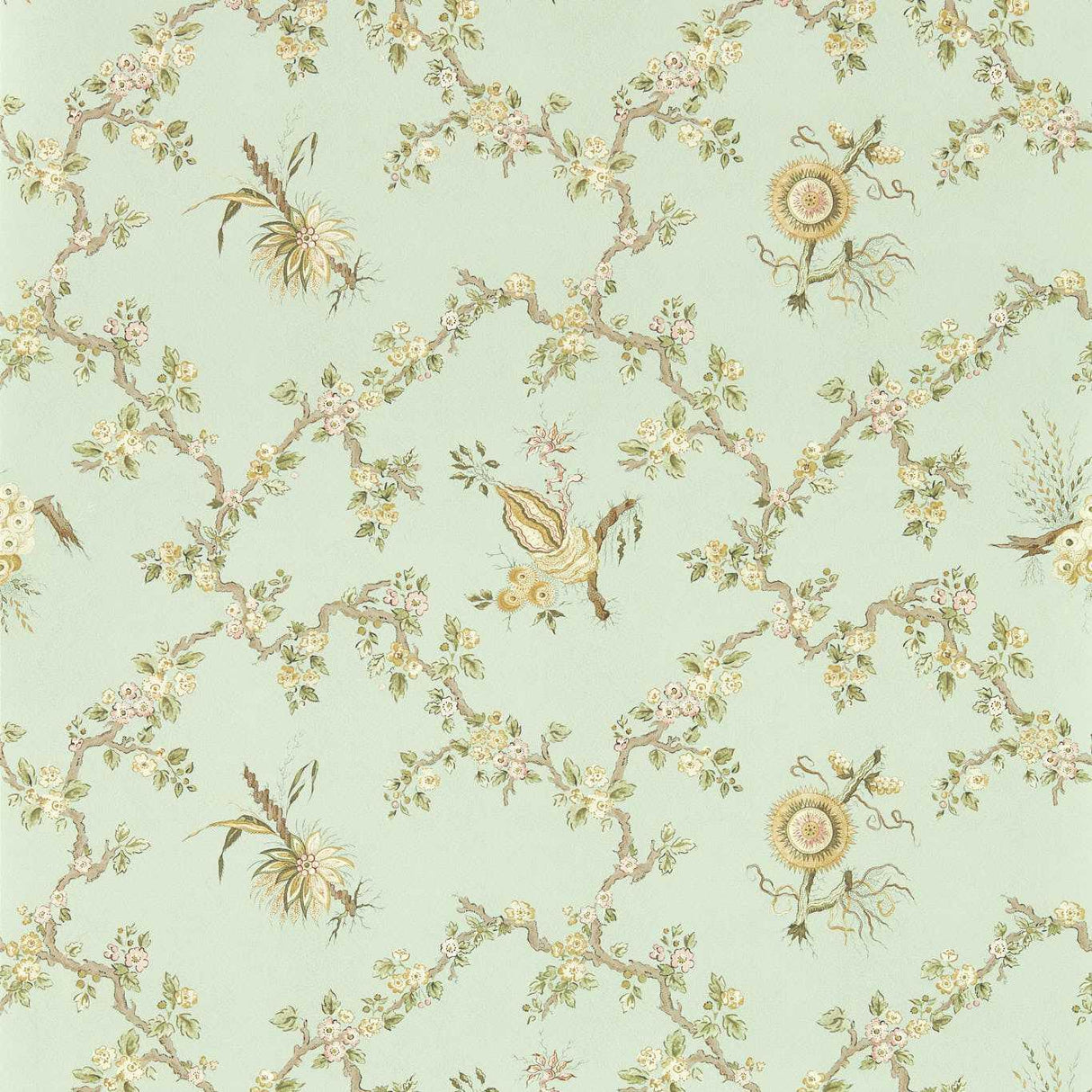 Sanderson Trelliage Aphrodite/Blush Wallpaper
