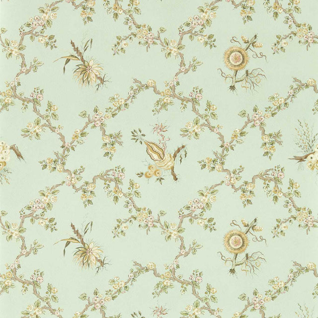 Sanderson Trelliage Aphrodite/Blush Wallpaper